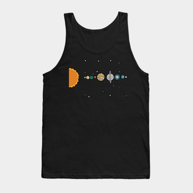 Planets Solar System Tank Top by vladocar